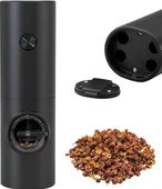 QASUL Yeni Elektrikli Otomatik Değirmen Biber Ve Tuz Değirmeni İle Üretilen LED Işık Ayarlanabilir - 3