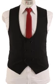 Yelekli Takım Elbise Slim Fit - 7