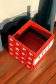 Minecraft TNT Kalemlik 8 cm Kalem Kutusu Dekoratif Obje - 3