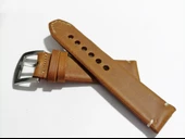 Fado  &Her Saate Uyumlu El Yapımı  Hakiki Grizi Deri Saat Kordonu 22  mm  (133)   taba  renk thumbnail 1