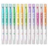 WRITECH W-822 SİLİNEBİLİR FOSFORLU KALEM PASTEL SAKURA PEMBE - 12'Lİ KUTU - 2