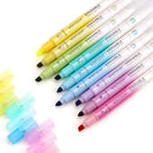WRITECH W-822 SİLİNEBİLİR FOSFORLU KALEM PASTEL SAKURA PEMBE - 12'Lİ KUTU - 4