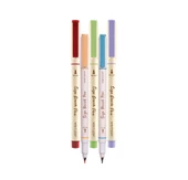 WRITECH W-827 FIRÇA TİP KEÇELİ KALEM KİREMİT KIRMIZI - 12'Lİ KUTU - 2