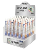 WRITECH W-505 0,5MM (BEYAZ-MAVİ/BEYAZ-TURUNCU) KALEM UCU - 36'LI STAND - 3