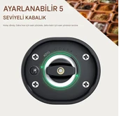 QASUL Kaba Baharat Öğütücü LED Işık Tasarımı Siyah Pille Çalışan Tuz Öğütücü Tek Elle Çalıştırma - 6