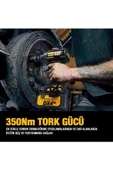 CAT DX72 18Volt/4.0Ah Li-ion Çift Akülü Şarjlı 350Nm Kömürsüz Profesyonel Somun Sıkma - 5