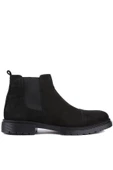 Shoetyle - Siyah Nubuk Erkek Chelsea Bot 365-0011 - 4