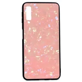 Galaxy A7 2018 Kılıf Mermer Desenli Marbel Temperli Cam Silikon Kılıf thumbnail 4