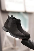 Shoetyle - Siyah Nubuk Erkek Chelsea Bot 365-0011 - 2
