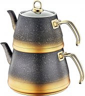 Oms 4pcs Granit M Boy Çaydanlık Cam Kapak - 1