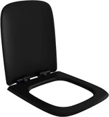 Seramiksan Saturn Rim-Out Kanalsız Mat Siyah Asma Klozet + Duroplast Yavaş Kapanır Kapak + VitrA Gömme Rezervuar Set - 3
