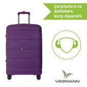 Vegmann Polipropilen (PP) Atlas Violet Orta Boy Valiz - 8