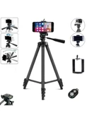 Bluetooth Tripot Profesyonel Fotoğraf Video Çekimi Kumandalı 106 Cm Tripod Telefon Tutucu - 2