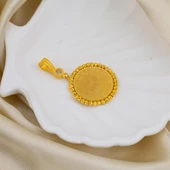 Yarım Altınlı 14 Ayar Dorika Kolye Ucu thumbnail 4