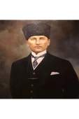 Canvas Ulu Önder Atatürk 2 Sayılarla Boyama Seti  Kasnaklı 50 x 65 cm - 1