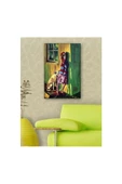 Kanvas Tablo Sanatsal Kız Ve Köpek 50 x 70 cm thumbnail 1