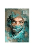 Canvas Gizemli Güzel Sayılarla Boyama Seti  Kasnaklı 90 x 110 cm thumbnail 1