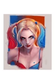 Canvas Harley Quinn Sayılarla Boyama Seti  Kasnaklı 50 x 65 cm thumbnail 1