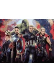 Canvas Marvel Sayılarla Boyama Seti  Kasnaklı 40 x 50 cm thumbnail 1