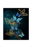 Canvas Kelebek Rüyası Sayılarla Boyama Seti Kasnaklı 50 X 65 Cm thumbnail 1