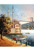 Canvas Ortaköyde Nostalji Sayılarla Boyama SetiRulo thumbnail 1