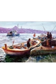 Canvas İstanbul ve Kayıklar Sayılarla Boyama Seti Rulo - 1