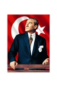 Canvas Atatürk ve Bayrak Sayılarla Boyama Seti Rulo thumbnail 1