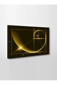 Led Işıklı Sarı Altın Oran kanvas tablo 50 x 35 thumbnail 3