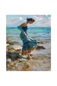 Canvas Denizdeki Ayaklar Sayılarla Boyama Seti Rulo 50 X 65 Cm - 1