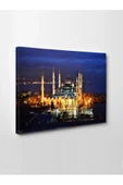 Kanvas Tablo Camii Gece Görünümlü 100 X 70 Cm thumbnail 2