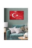 Kanvas Tablo Türk Bayrağı (Bir Hilal Uğruna Ya Rab) - 1