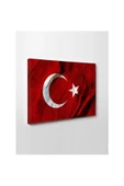 Kanvas Tablo Türk Bayrağı (Ay Yıldız) Led Işıklı 35 x 50 cm thumbnail 1
