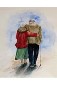 Canvas Yürüten Çınarlar Sayılarla Boyama Seti   Kasnaklı 40 x 50 cm - 1