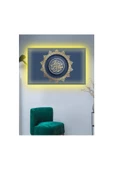 Kanvas Tablo Antrasit Gold Ayet Led Işıklı thumbnail 1