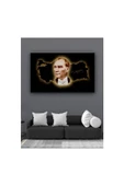 Kanvas Tablo Atatürk Ve Türkiye Haritası Duvar Su Led Işıklı 50 x 70 cm thumbnail 1