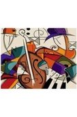 Canvas Picasso Müzik Sayılarla Boyama Seti  Kasnaklı 70 x 90 cm thumbnail 1