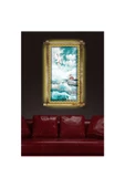 Kanvas Kız Kulesi Led Işıklı Rustik Tablo 66 x 45 cm - 2
