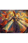 Canvas Mevlana 2 Sayılarla Boyama Seti Rulo - 1