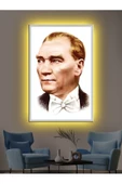 Led Işıklı Atatürk Şık Hediyelik Kanvas Tablo thumbnail 1