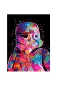 Canvas Starwars Klon Asker Sayılarla Boyama Seti  Kasnaklı 100 x 140 cm thumbnail 1