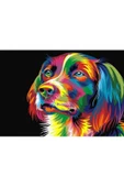 Canvas Renkli Köpek Sayılarla Boyama Seti Rulo thumbnail 1