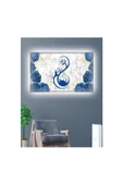 Kanvas Tablo İslami Dekoratif Led Işıklı 35 x 50 cm - 1