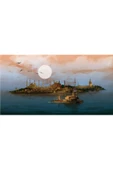 Canvas Bir İstanbul Masalı Sayılarla Boyama Seti  Kasnaklı 100 x 140 cm thumbnail 1