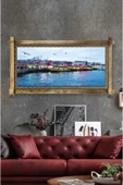 Kanvas Istanbul Manzara Rustik Tablo 96 X 66 Cm thumbnail 3