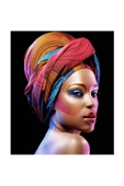 Canvas Afrika Makyajı 2 Sayılarla Boyama Seti Kasnaklı 90 X 110 Cm - 1