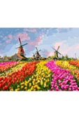 Canvas Renkli Laleler Ve Yeldeğirmenleri Sayılarla Boyama Seti  Rulo thumbnail 1