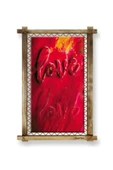 Birinci Sınıf Kanvas Love Led Işıklı Rustik Tablo 96 X 66 Cm - 2