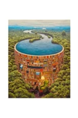 Canvas Kitaplar Erdemliktir Sayılarla Boyama Seti  Kasnaklı 100 x 140 cm - 1