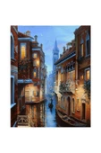 Canvas Aşıklar Şehri Venedik Sayılarla Boyama Seti Rulo thumbnail 1
