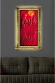 Birinci Sınıf Kanvas Love Led Işıklı Rustik Tablo 96 X 66 Cm - 1